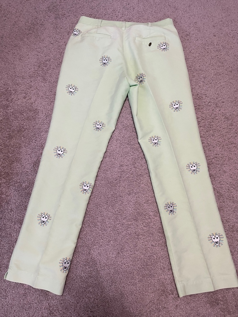Limited Edition Loudmouth John Daly Lion Logo Golf Pants Mens - Picture 3 of 11
